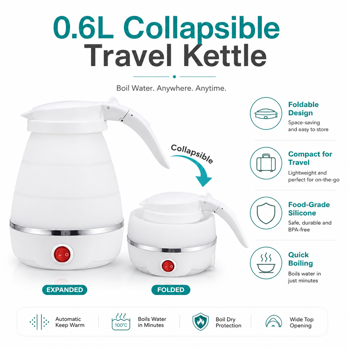 Foldable Electric Kettle