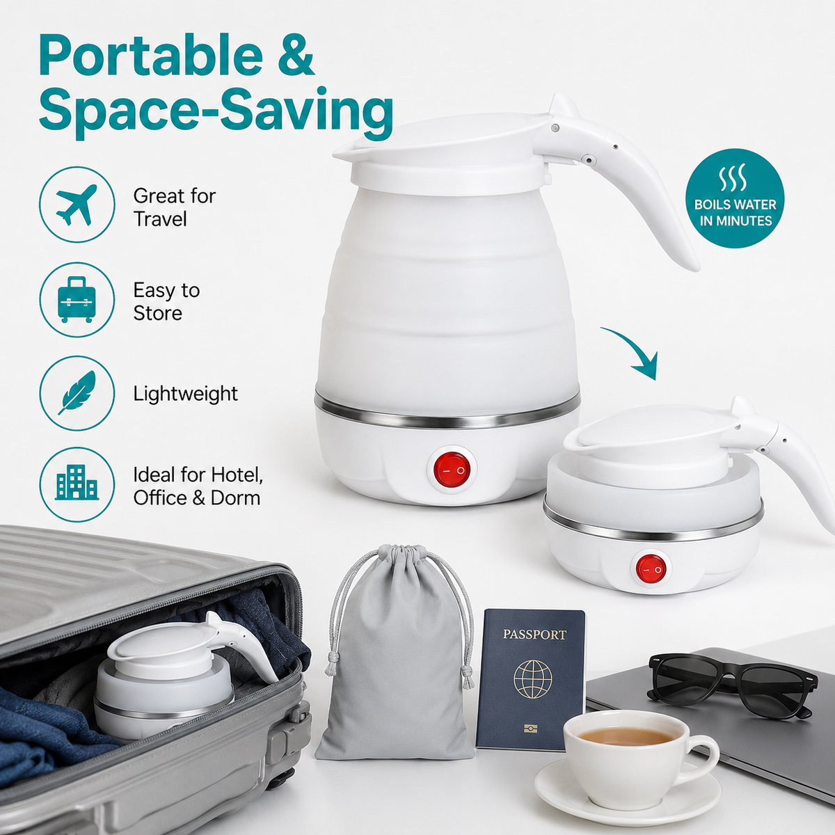 Foldable Electric Kettle