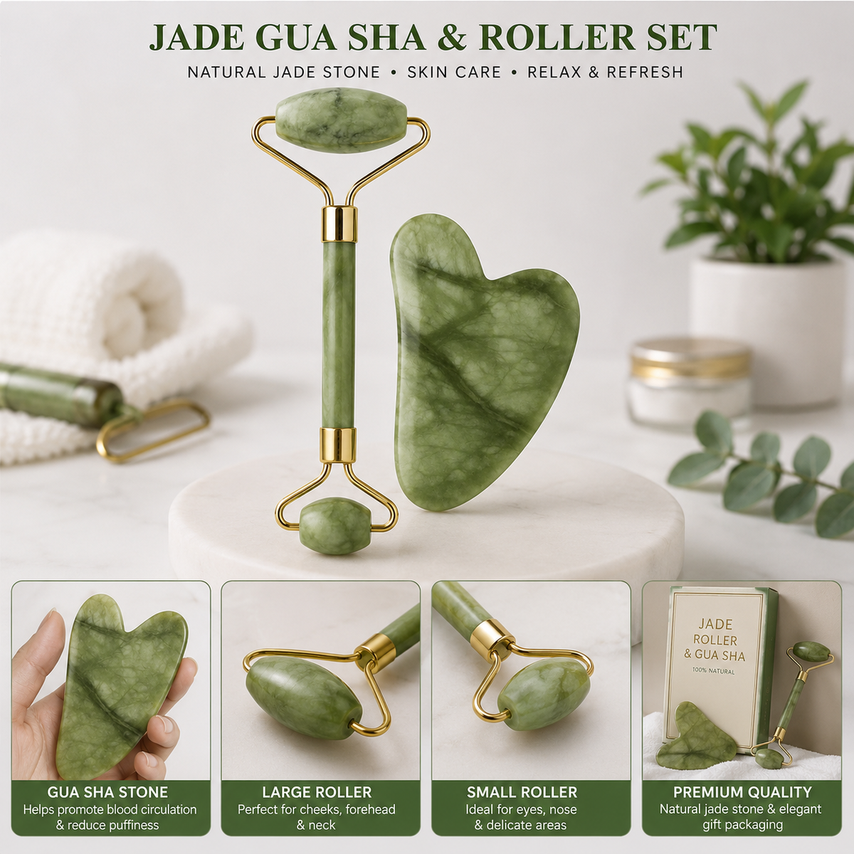 Jade Roller For Face