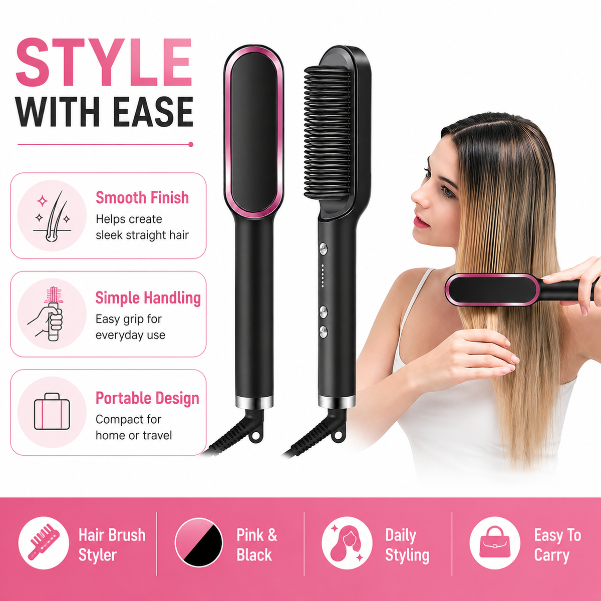 909 Hair Curler & Straightner